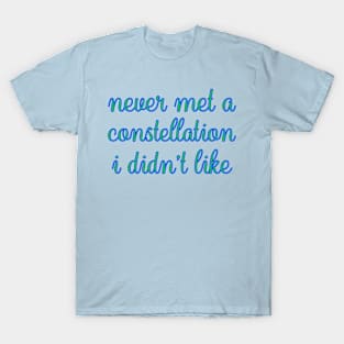 Stargazing. Constellations. Night Sky. T-Shirt